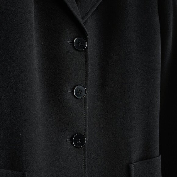 Stella McCartney PF/12 Black Viscose-Crepe Longline Blazer - Picture 6 of 10